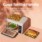Chefman Air Fryer Toaster Oven Combo 15 Qt. Countertop Oven for Quick & Healthy Meals
