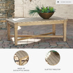 Coastal view outdoor terrace eucalyptus sofa