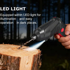 Cordless Rechargeable Screwdriver Set Compact Electric Drill with LED Light