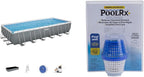 Power Steel 14' x 8'2 x 39.5 Oval Above Ground Pool Set Includes 530gal Filter Pump Ladder