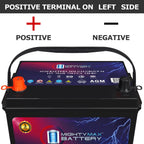 MM-H5 Start and Stop Car BCI Group Size 47 12V 60 AH, 100RC, 680 CCA Rechargeable AGM Car Battery