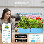 Hydroponic Planting System Kit 12 Watering Planters Smart Indoor Garden with APP