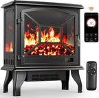 50 Smart Electric Fireplace 5300 BTU Heat Output Wall-Mount Built-In Electric Fireplace