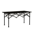BN-LINK Folding Table Camping Table for Outdoor Barbecue Picnic Table Outdoor Table Garden Table,Lightweight with Carry Bag,47.2 L x 20.5 W x 22 H, Black