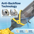 SPECSTAR Cordless Pool Vacuum with Telescopic Pole, Powerful Suction up to 18.5 GPM, 60 Mins Running Time, Handheld Rechargeable Swimming Pool Cleaner for Pools/Spas/Hot Tubs, Yellow