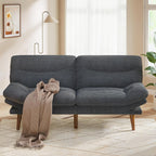 Convertible Futon Sofa Bed, 66 Inch Corduroy Futon Sofa Recliner Sofa Bed for Small Spaces, Playrooms or Offices
