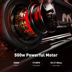 iScooter electric scooter with seat 28/19/15.6 mph top speed dual suspension scooter