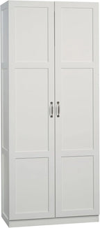 Sauder Storage Cabinet/ Pantry cabinets, 29.61  x D: 16.02  x H: 71.50, Cinnamon Cherry finish