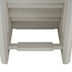 Aqua Select White Outside Flip-up Safety Ladder for Above Ground Pools 48-54H