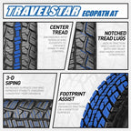 Travelstar Ecopath AT All Season P285/70R17 285/70/17 117T All Terrain SUV Tire(No Rim)
