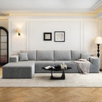 107.5 Cloud Modular Sectional Sofa Couch with L-Shape Chaise,Modern Minimalist Upholstered Couches