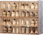 ANTBOX Portable Shoe Rack Organizer for Closet Entryway, Stackable Sneaker Storage