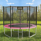 AOTOB 8FT 10FT 12FT 14 FT 15FT Trampoline with Safety Enclosure Net Outdoor Trampoline