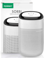 Sorbi 1000ml Air Dehumidifier w/Purifying Function, True HEPA Filter, Auto Shutoff, Touch Control Adjustable Air Speed, Ultra-Quiet, Ideal for Closets & Bathrooms