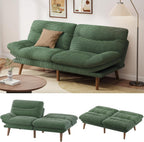 Convertible Futon Sofa Bed, 66 Inch Corduroy Futon Sofa Recliner Sofa Bed for Small Spaces, Playrooms or Offices