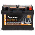 Anlibatt BCI Group 48 Battery, AGM 12 Volt Rechargeable Automotive Batteries for Car, H6 760CCA 70Ah 120RC, Maintenance Free