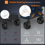 38 long foldable four-wheel stroller 460 lb capacity 220 liter folding beach stroller