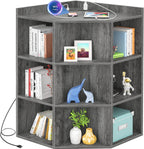 Aheaplus Corner Cabinet Corners Cube Toy Storage for Small Space