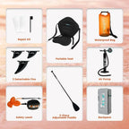 FunWater Inflatable Stand Up Paddle Board Premium SUP Paddle Accessories EVA Deck