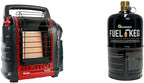 Portable Propane Radiant Heater 4000-9000 BTU for campers workshops patios and more