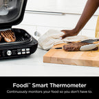 Ninja Foodi Smart XL 6-in-1 Indoor Grill with Air Fry, Bake, Roast, Broil, and Dehydrate, Smart Thermometer