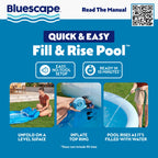 Bluescape Fast Set 10’ x 30” Round Inflatable Soft Sided Above Ground Pool Set