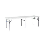 Mainstays 8' Rectangle Centerfold Folding Table, White
