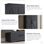 JXQTLINGMU Farmhouse Kitchen Pantry 72 Tall Wood Kitchen Storage Cabinet Adjustable Shelves