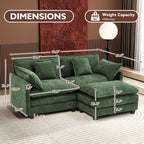 ihanherry 146-inch U-shaped modern sofa modular area cloud sofa