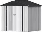 Devoko Outdoor Storage Shed 5 x 3 FT Lockable Metal Garden Steel Anti-Corrosion Storage House