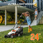 Litheli Cordless Lawn Mower 13 Inch, U20 Handy+ 20V Electric Lawn Mowers for Garden