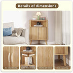 Corner Cabinet, 66.73'' Tall Modern Corner Bathroom Storage Cabinet