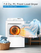 Compact Clothes Dryer, 1.5 Cu. Ft. 850W Electric Dryer, 120V Vented Portable Dryer with Stainless Steel Drum, for 5.5 lbs. of clothing for Standard Wall Outlet