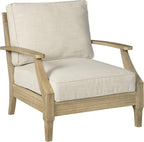 Coastal view outdoor terrace eucalyptus sofa