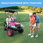 R9 24V Children's Golf Cart with Remote Control Removable Awning