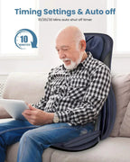 COMFIER Massager Chair with Heat Shiatsu Neck Back Massager Portable with Compress
