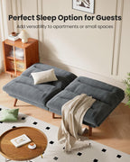Convertible Futon Sofa Bed, 66 Inch Corduroy Futon Sofa Recliner Sofa Bed for Small Spaces, Playrooms or Offices