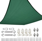 Quictent Sun Shade Sail for Patio, 185GSM Heavy Duty Rectangular Outdoor Sunshades UV Block Outside Canopy Cover for Backyard White and Grey Multi 20x26ft