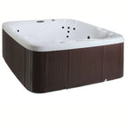 Lifesmart Spas 110 Volt 7 Person 22 Jet Square Plug And Play Hot Tub with Ozonator in Espresso