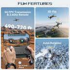 Adult Brushless Motor Drone with Camera 4K UHD Long Range FPV Video
