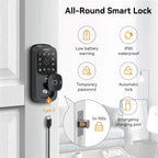 Video Smart Lock with Doorbell Keyless Entry Door Lock Built-in WiFi Camera Front Door