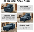 Sofa Bed Chair Convertible Sleeper Sofa with Pull-Out Bed