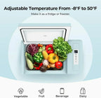 BougeRV 12 Volt Refrigerator 12V Car Fridge 23 Quart Portable Freezer Compressor Cooler