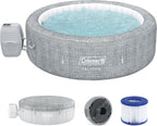 Coleman Sicily AirJet Large Round 5 to 7 Person Inflatable Hot Tub Portable Outdoor Spa