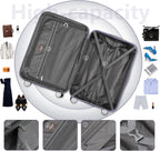 Luggage 6-piece hardshell expandable suitcase lightweight travel carry-on luggage set