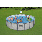 Bestway Steel Pro MAX 15’ x 48 Metal Frame Above Ground Pool, Blue, POOL ONLY