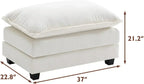 ihanherry 146-inch U-shaped modern sofa modular area cloud sofa