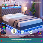 Queen Bed Frame Storage Lift Up Queen Size Bed Frame Headboard Upholstered Platform Bed