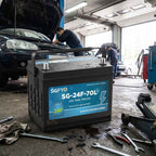 SGFYO Group Size 35 Car Battery,12V 55Ah 650CCA 88RC,AGM Maintenance Free Start Stop Automotive Replacement Battery