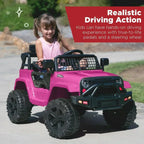 Best Choice Products 12V Kids Ride-On Truck Car with Spring Suspension and LED Lights